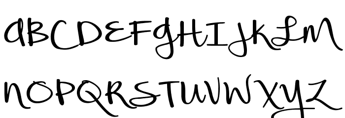 Beautiful Mess フォント 大文字