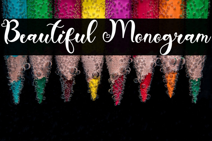 Beautiful Monogram Example 1