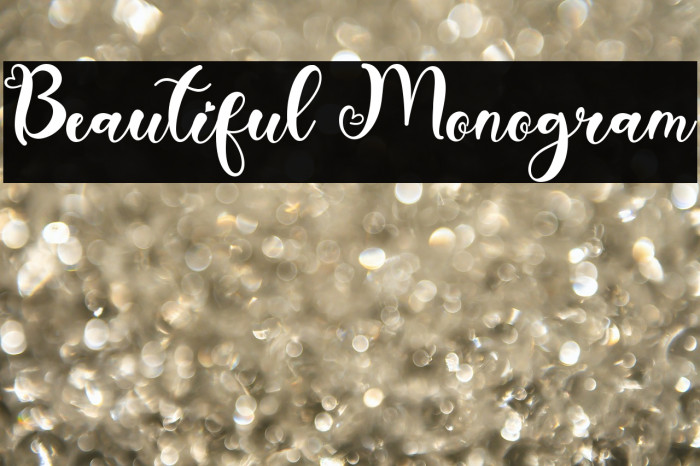 Beautiful Monogram Example 3