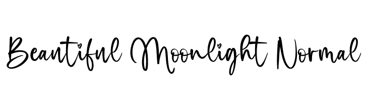 Beautiful Moonlight Normal  नि: शुल्क फ़ॉन्ट्स डाउनलोड