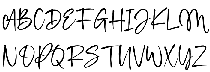 Beautiful Moonlight Normal Font UPPERCASE