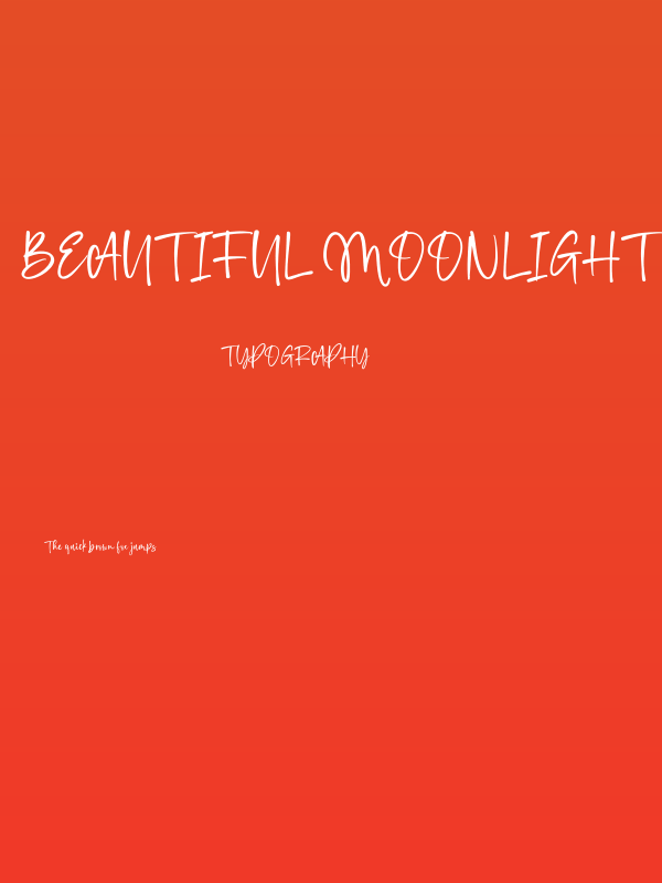 Beautiful Moonlight Normal Poster