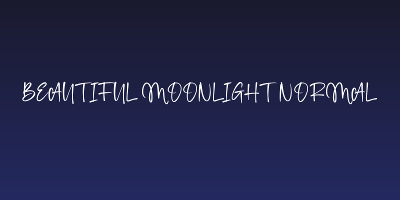 Beautiful Moonlight Normal Social Header