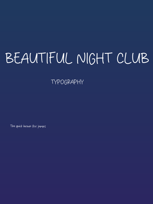Beautiful Night Club Poster