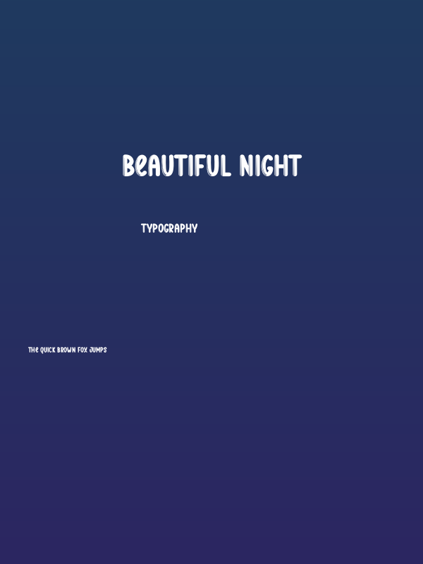 Beautiful Night Poster