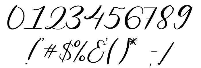 Beautiful Odete Font OTHER CHARS