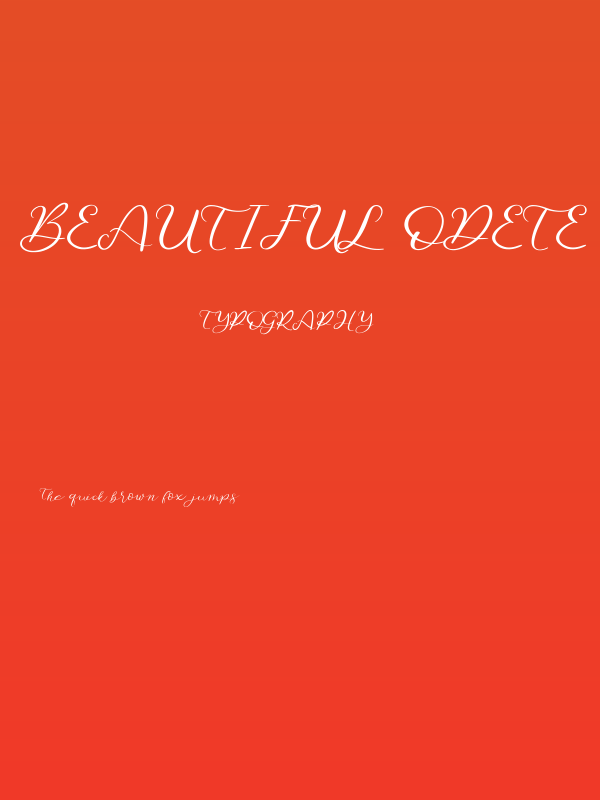 Beautiful Odete Poster