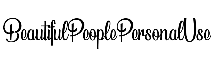 Beautiful People Personal Use   baixar fontes gratis