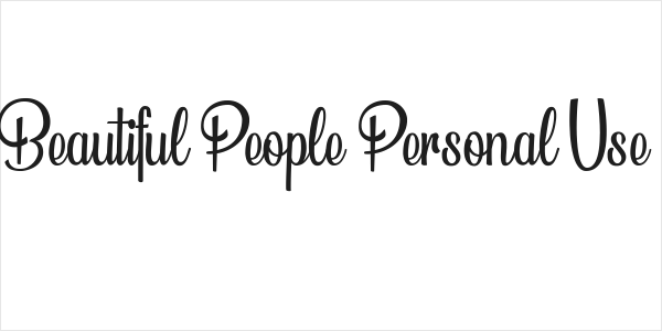 Beautiful People Personal Use  Logo