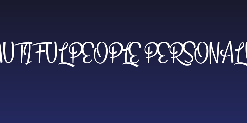 Beautiful People Personal Use  Social Header