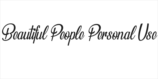 Beautiful People Personal Use  Logo