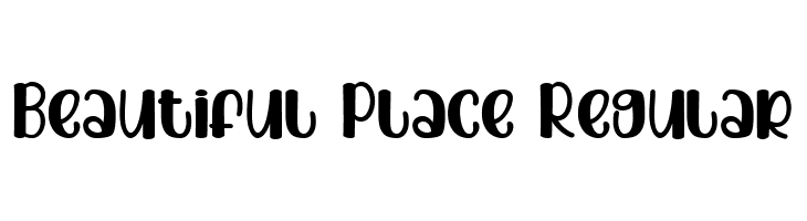 Beautiful Place Regular  フリーフォントのダウンロード