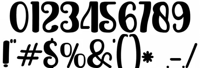 Beautiful Place Regular Font OTHER CHARS