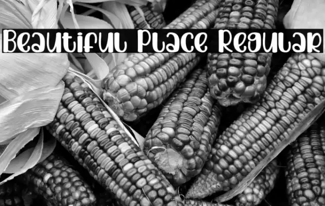 Beautiful Place Regular Font examples