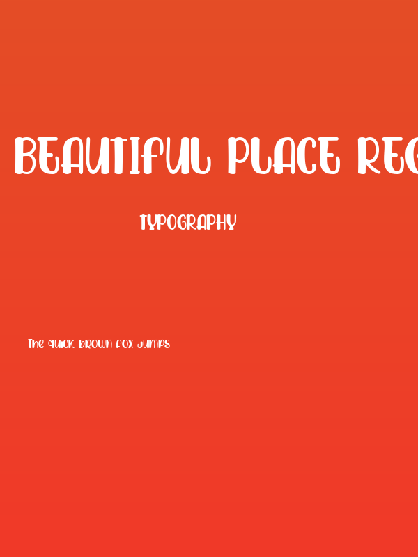 Beautiful Place Regular Poster