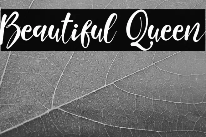 Beautiful Queen Font examples