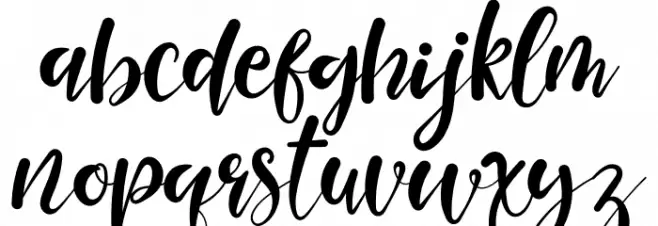 Beautiful Queen Font LOWERCASE
