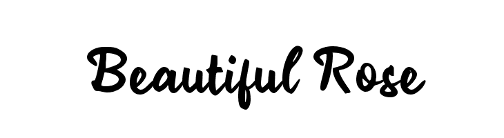 Beautiful Rose  Frei Schriftart Herunterladen