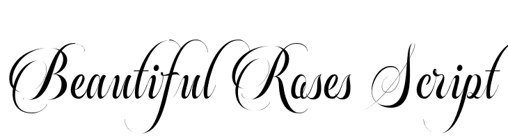 Beautiful Roses Script  font caratteri gratis