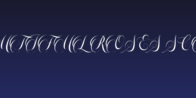 Beautiful Roses Script Social Header