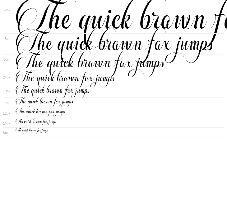 Beautiful Roses Script Waterfall