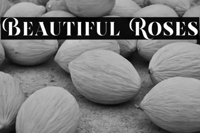 Beautiful Roses Font examples