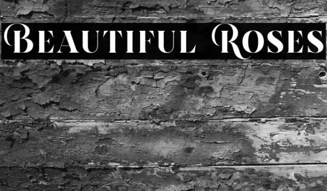 Beautiful Roses Font examples