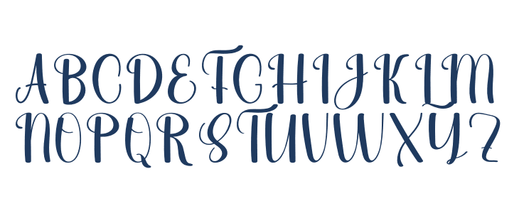 Beautiful Shopia Uppercase