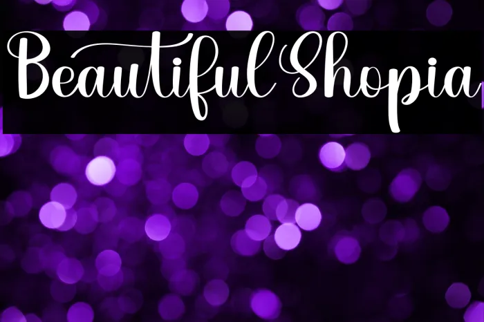 Beautiful Shopia Example 1