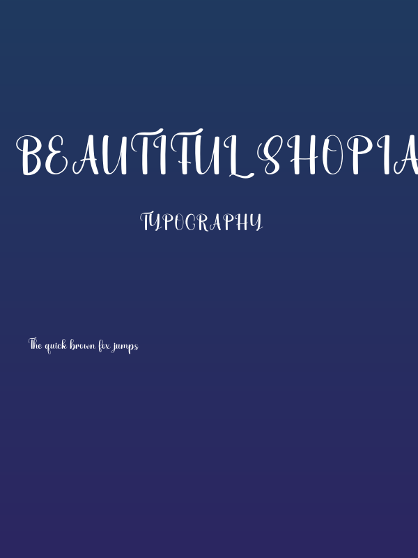 Beautiful Shopia Poster