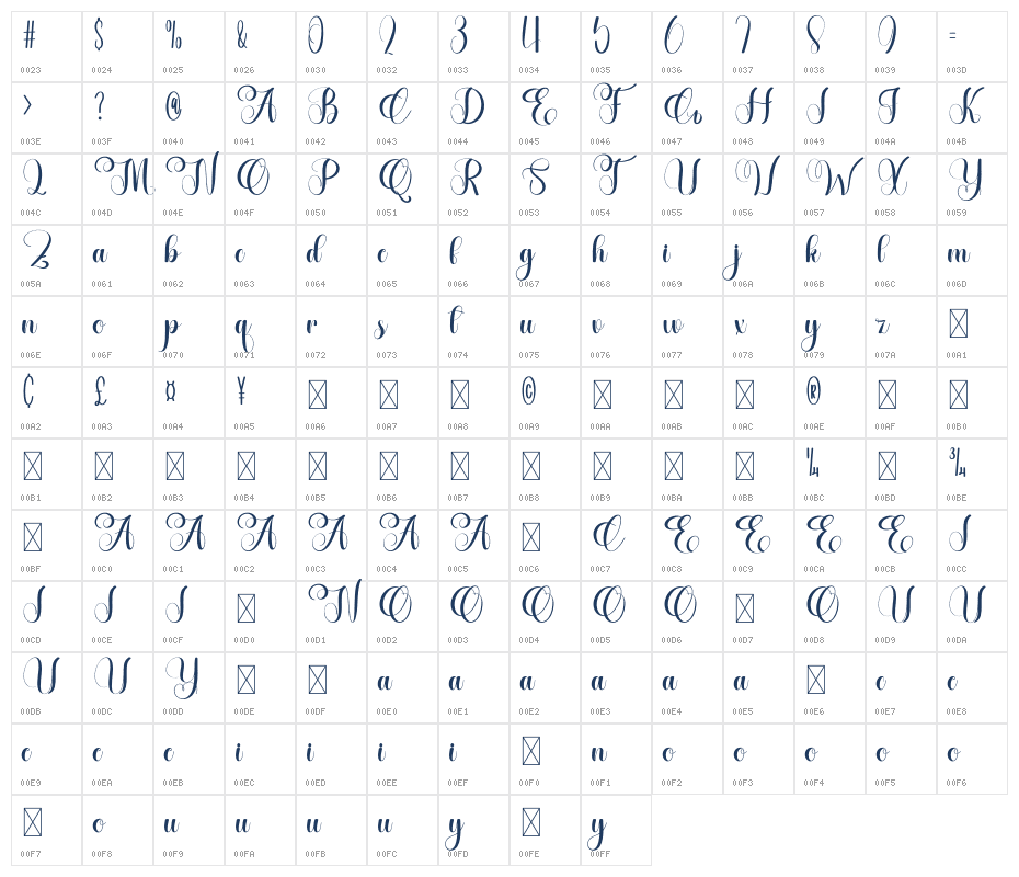 Beautiful Snowday Character Map