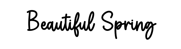 Beautiful Spring 字体