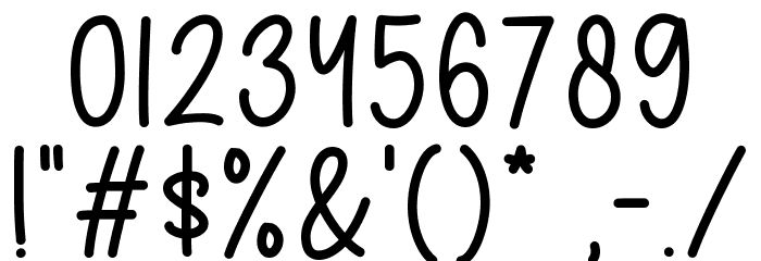 Beautiful Spring フォント その他の文字