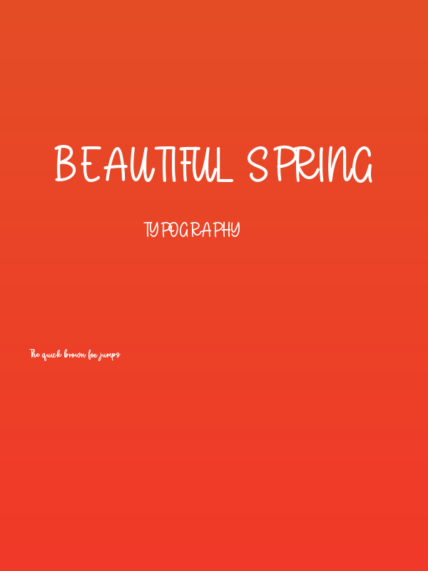 Beautiful Spring Poster