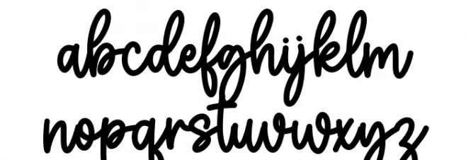 Beautiful Spring Schriftart Kleinbuchstaben