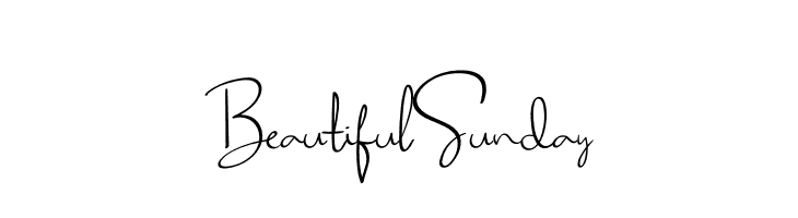 Beautiful Sunday  Скачать бесплатные шрифты