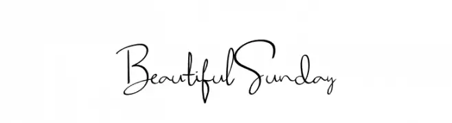 Beautiful Sunday  フリーフォントのダウンロード