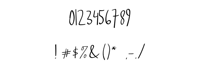 Beautiful Sunday Font OTHER CHARS