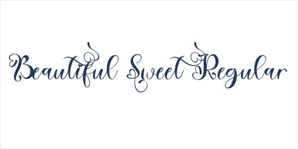 Beautiful Sweet Regular Logo