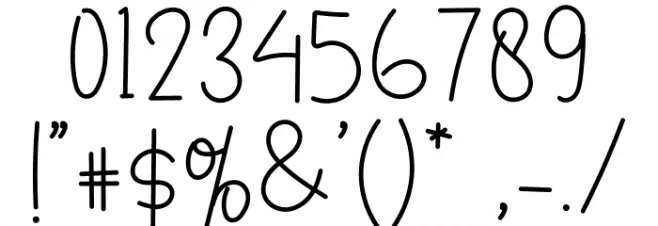 Beautiful Valentine Font OTHER CHARS