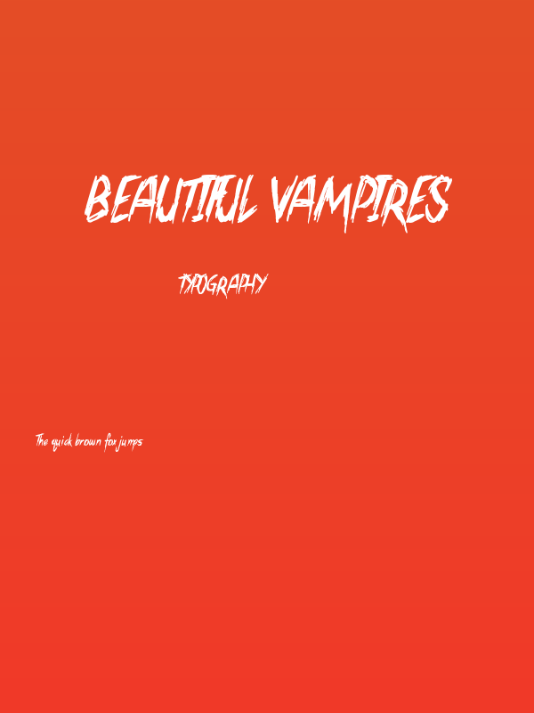 Beautiful Vampires Poster