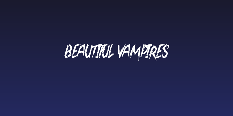 Beautiful Vampires Social Header