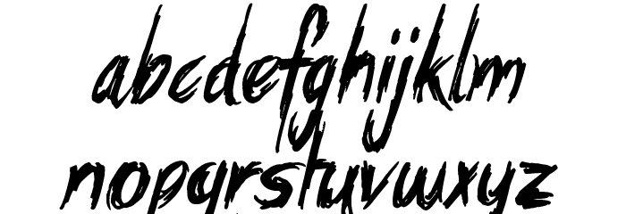 Beautiful Vampires Font LOWERCASE