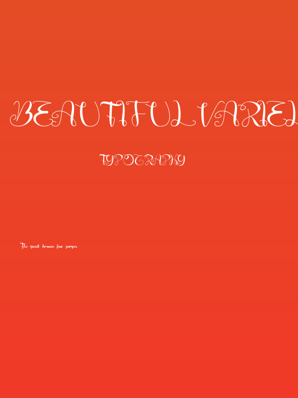 Beautiful Variella Poster