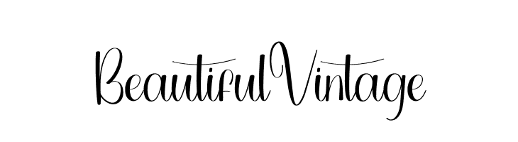 Beautiful Vintage  Frei Schriftart Herunterladen