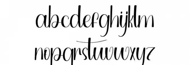 Beautiful Vintage फ़ॉन्ट लोअरकेस