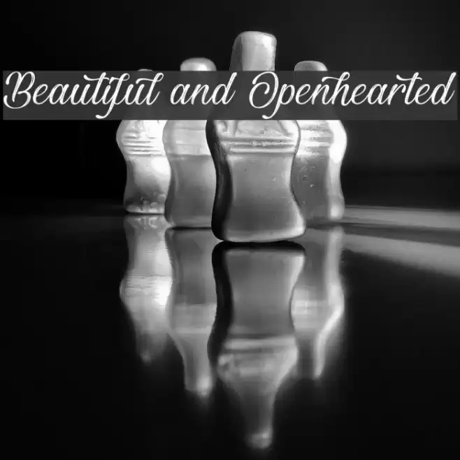 Beautiful and Openhearted Font examples