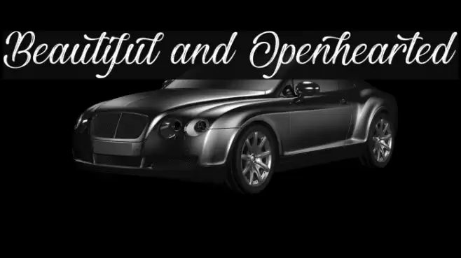 Beautiful and Openhearted Font examples