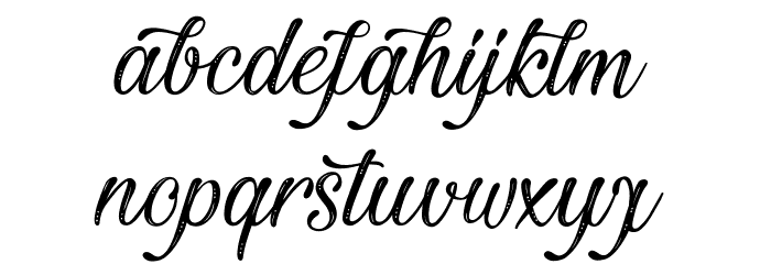 Beautiful and Openhearted Font LOWERCASE