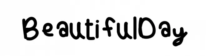 BeautifulDay  フリーフォントのダウンロード